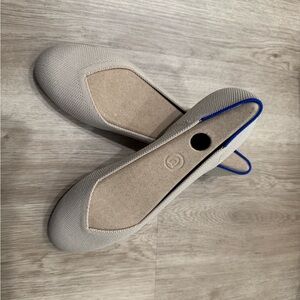 Rothy's Cream Flats Sleek Minimalist Design